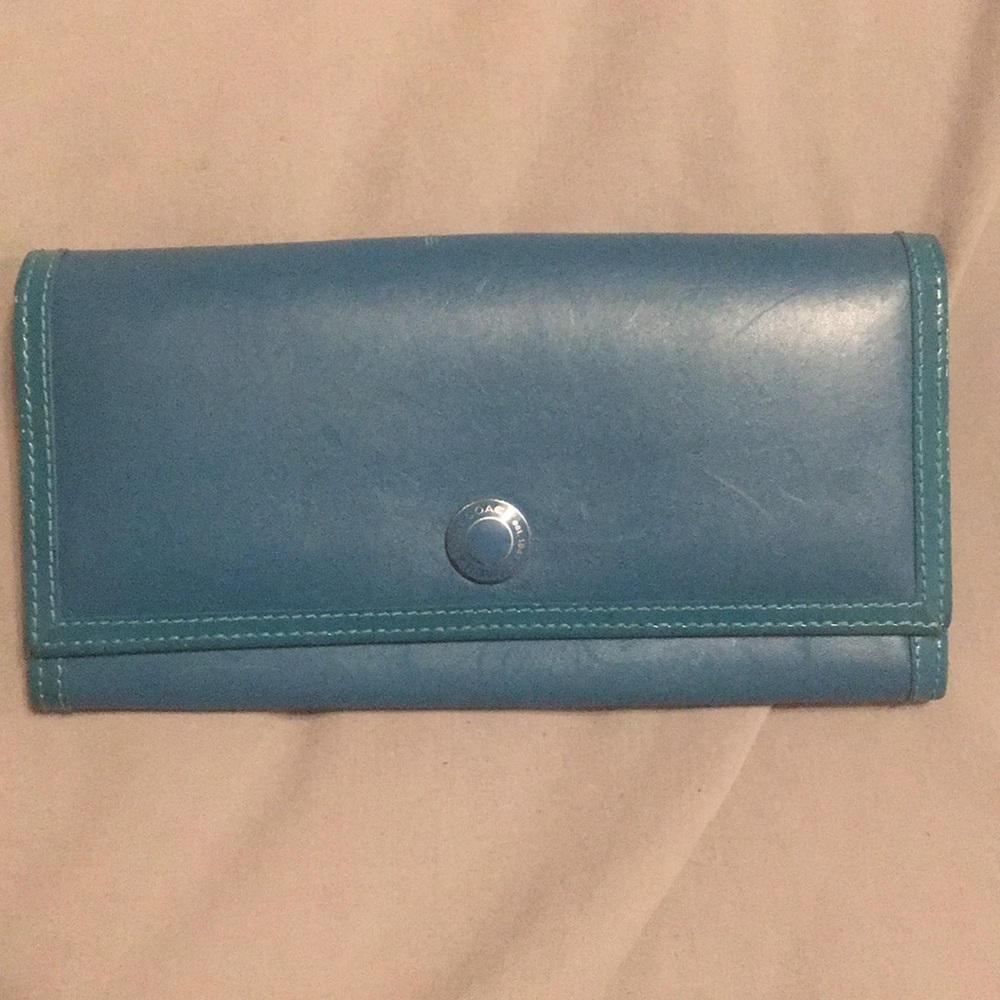 Teal Coach wallet